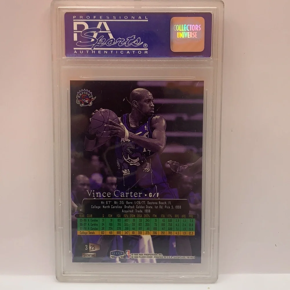 1998-99 Flair Showcase Row 3 Vince Carter Raptors (MISC11)